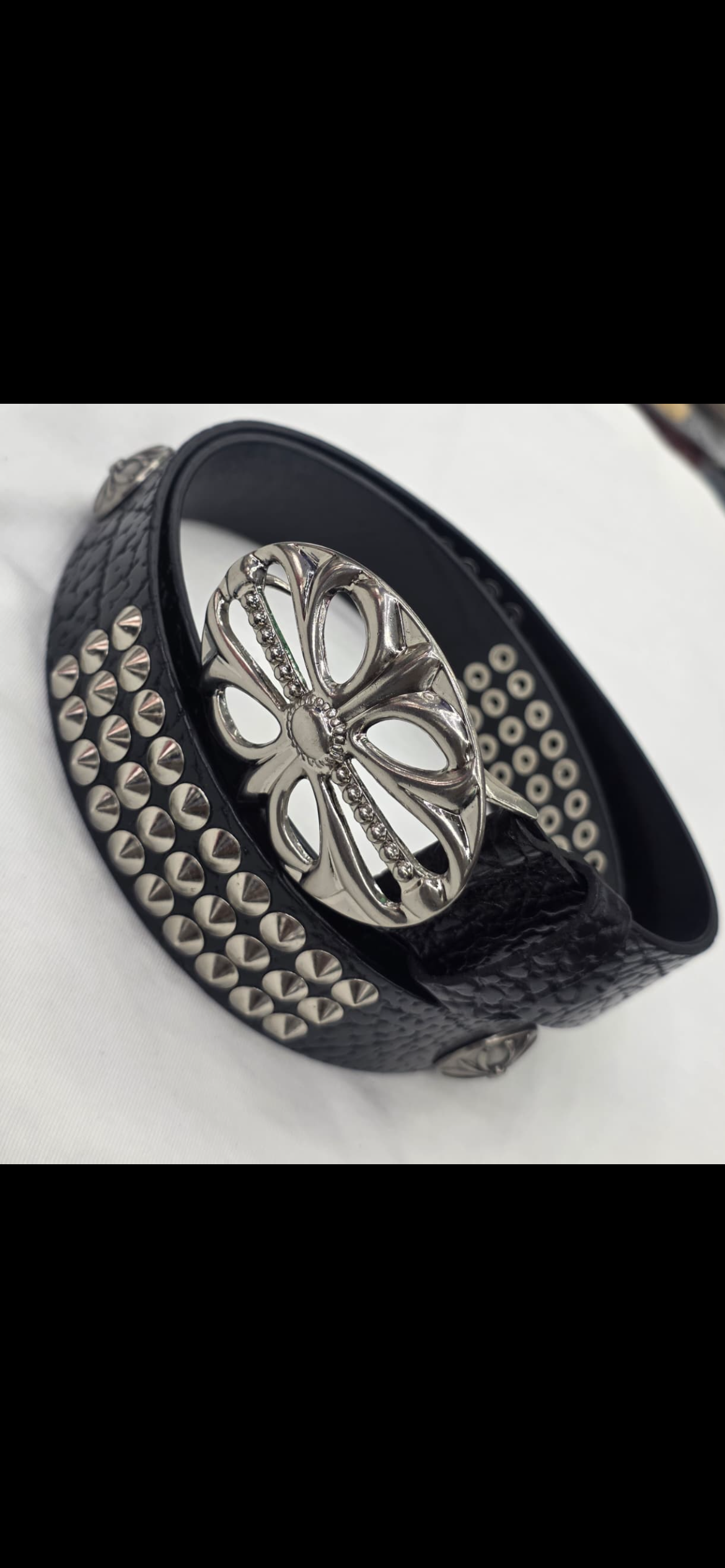 Chrome heart belt