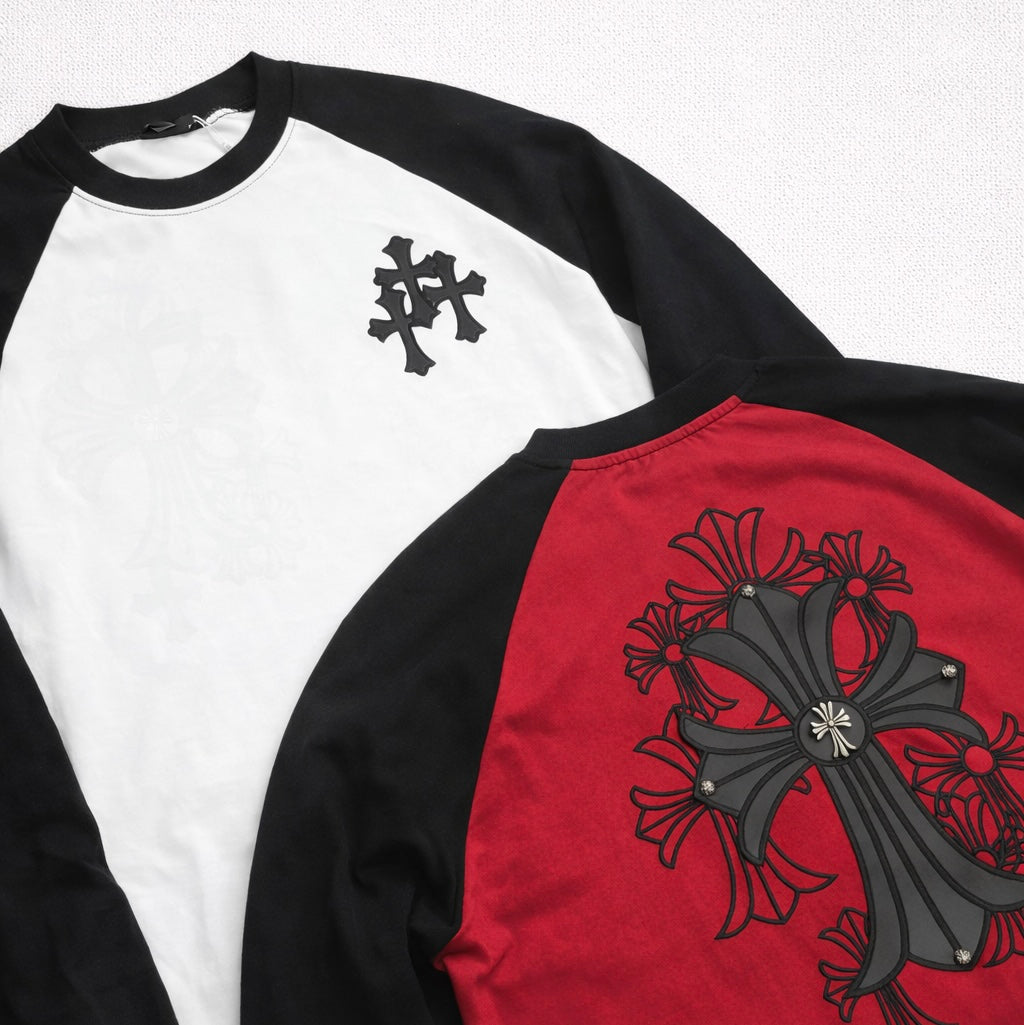 Chrome heart long sleeve tee