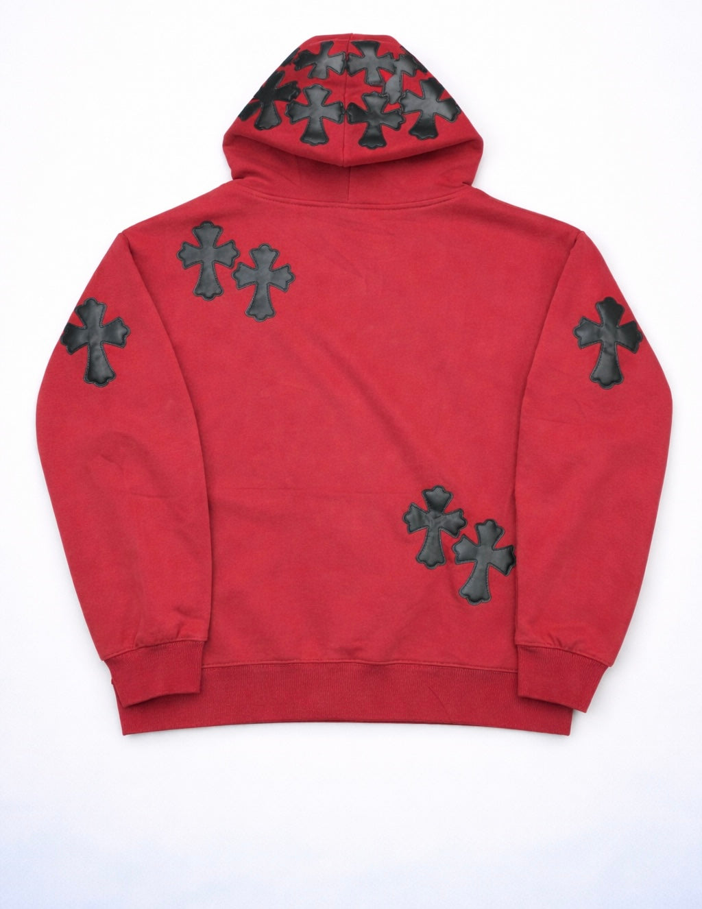 Red chrome heart hoodie