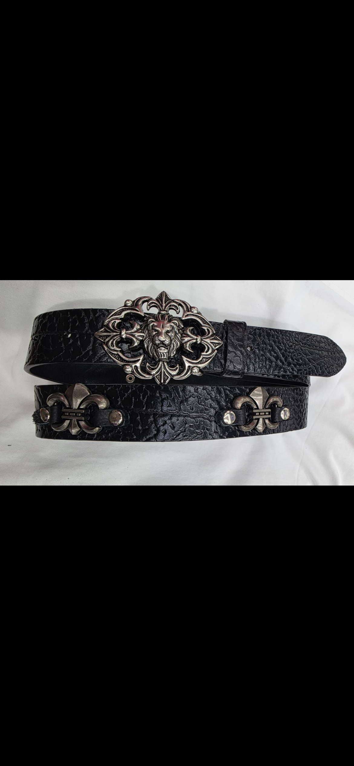Chrome heart belt