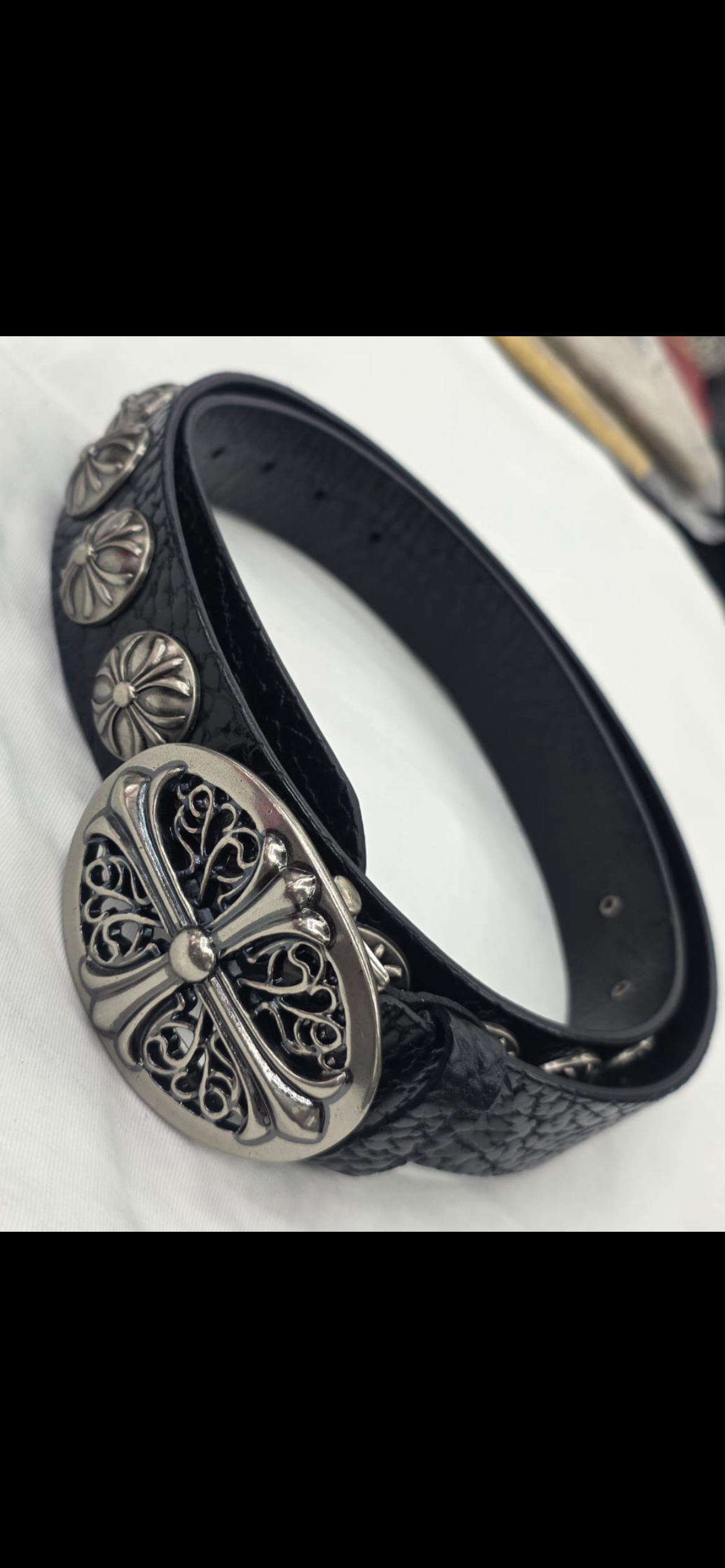 Chrome heart belt