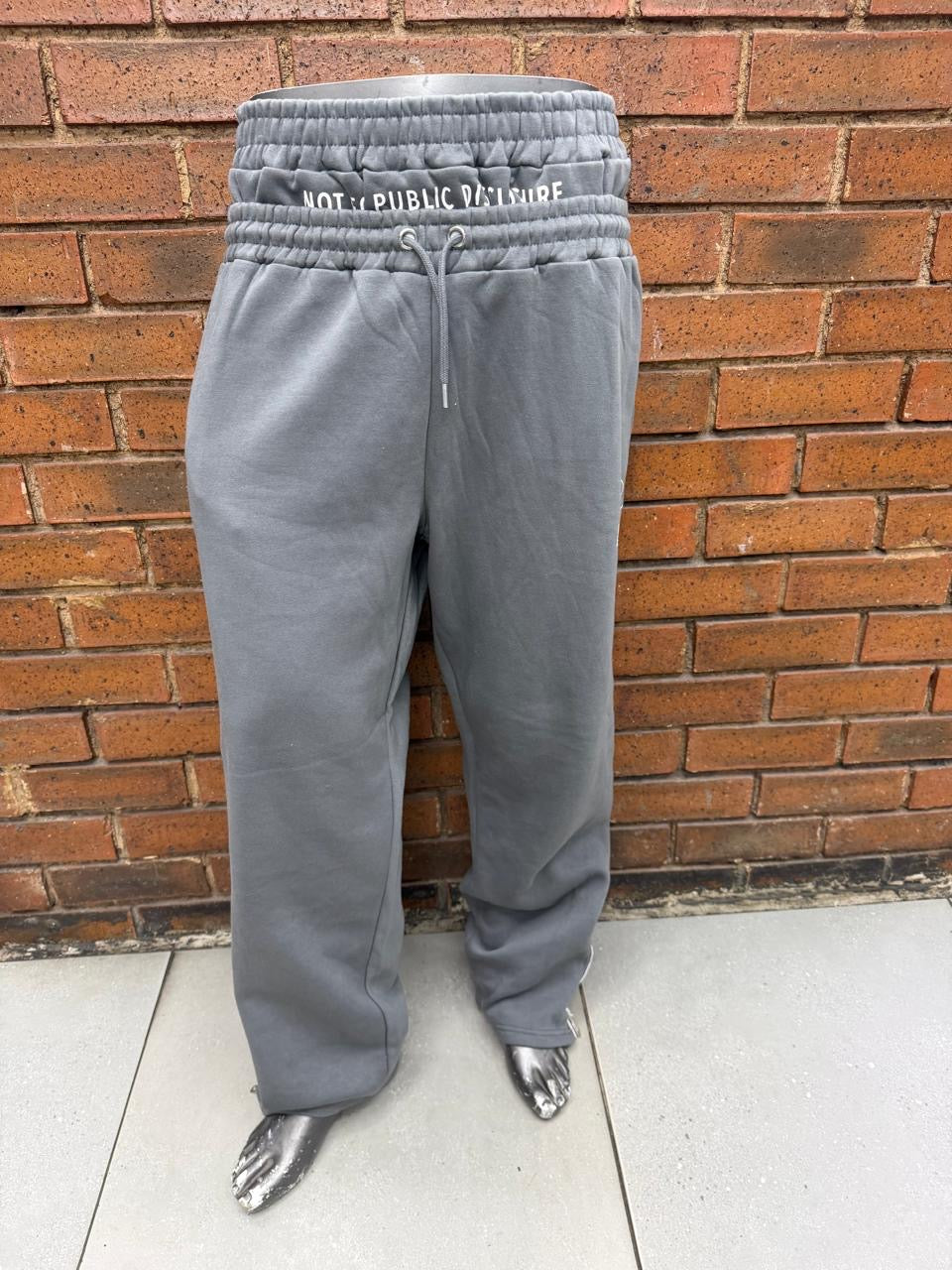 Double waistband track pants