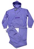DVSN Tracksuit Premium Two-Piece Set in purple, featuring a hoodie and matching sweatpants for casual comfort.
