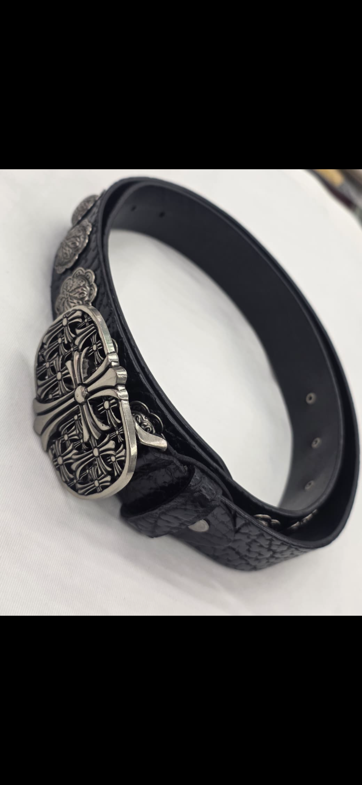 Chrome heart belt