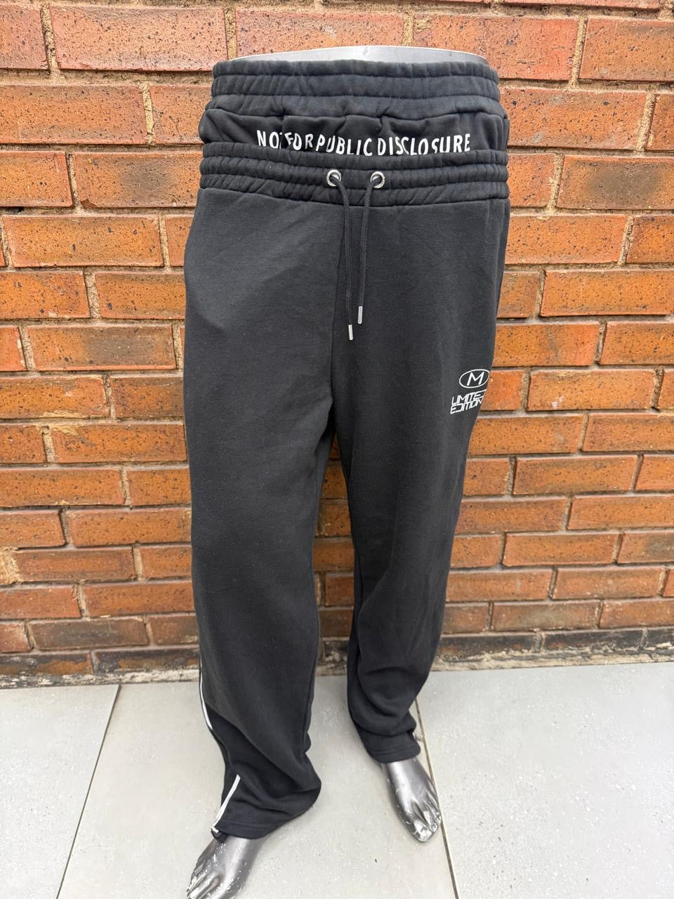 Double waistband track pants