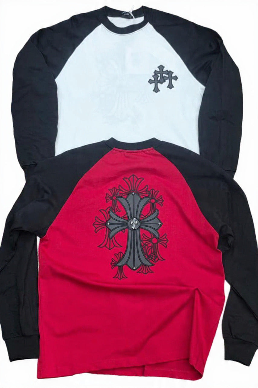 Chrome heart long sleeve tee